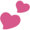 Two Hearts emoji on Google